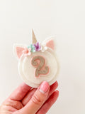 Unicorn Theme Birthday Badge