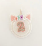 Unicorn Theme Birthday Badge