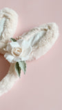 Rose Posy Hair Bloom - White Boho Theme
