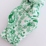 Green Gables Garden Print Top Knot Headband