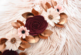‘Autumn Breeze’ Metallic Luxe Felt Flower Garland / Milestone Garland