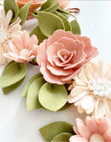Vintage Blooms Felt Flower Garland / Milestone Garland