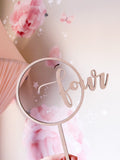 ONE to TEN Number Round Cake Topper - Monroe  Theme