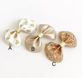 Christmas Pinch Bows - Headbands or Clips