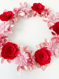 Valentines Felt Flower Garland / Milestone Garland
