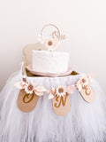 High Chair Banner - Champagne Luxe