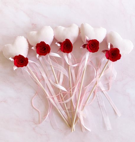 Valentines Heart Wands