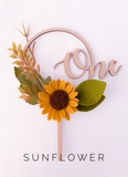 ONE to FIVE Number Round Cake Topper
