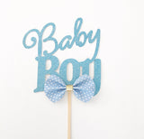 ‘Baby Boy’ Bow Tie Cake Topper