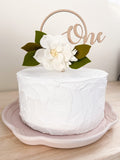 ONE to TEN Number Round Cake Topper - Magnolia Theme