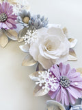 ‘Snow Princess’ Felt Flower Garland / Milestone Garland