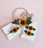 ‘Sweet Petite’ Sunflower Theme Pigtail Set