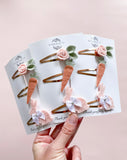 Easter Themed Trio Clip Set - Rose Gold
