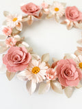 ‘Vintage Rose’ Felt Flower Garland / Milestone Garland