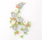 ‘Garland of Eden’ Felt Flower Garland / Milestone Garland