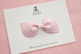 ‘Pink Candy Stripe’ Bow - Headband or Clip