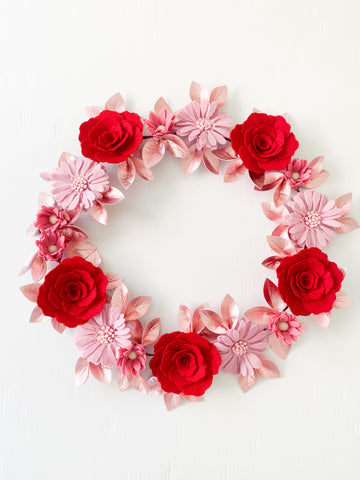 Valentines Felt Flower Garland / Milestone Garland