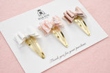 Mini Bow Trio Set - Dusty Pink & Glitter