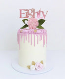 Floral Cake Topper & Hair Bloom Set (Numeric Word)