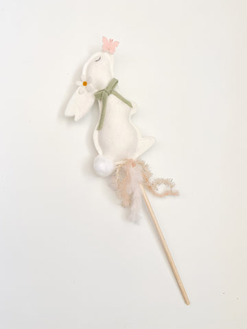 Easter Wand - Pink Daisy Bunny