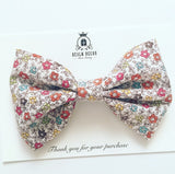 'Lolly' Big Fabric Bow - Autumn Floral