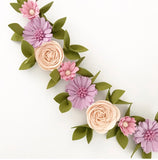 ‘Charlottes Blooms’ Felt Flower Garland / Milestone Garland