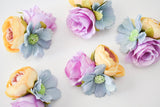 Lilac Rose Bloom Headband or Clip