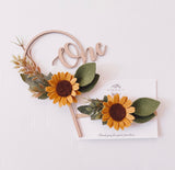 Sunflower Headband or Clip