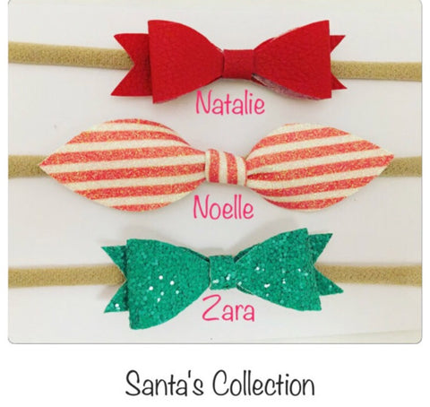 Santa’s Collection Bow Trio Set