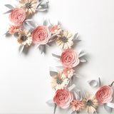‘Blooms of Blair’ Felt Flower Garland / Milestone Garland